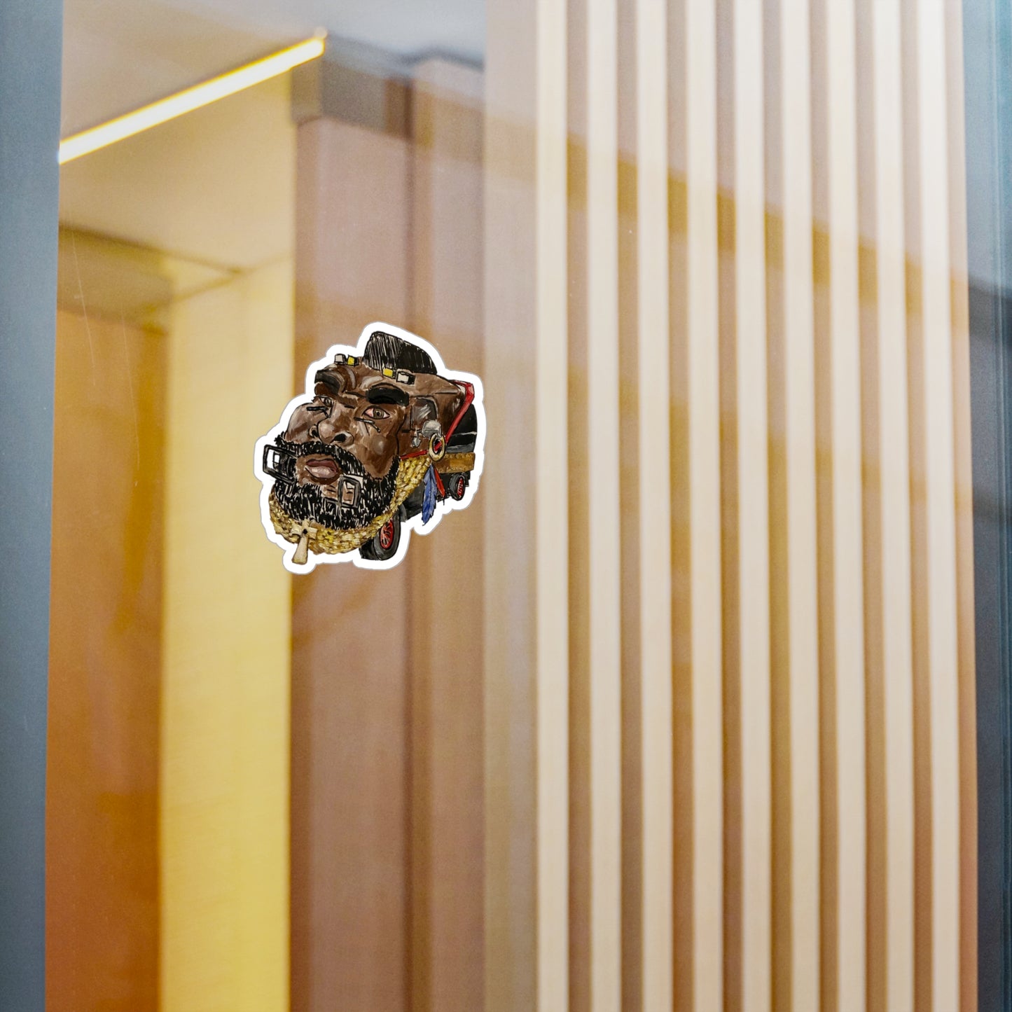 Ain't Gettin' In No Plane Now Jump Inside Me Kiss-Cut Vinyl Sticker