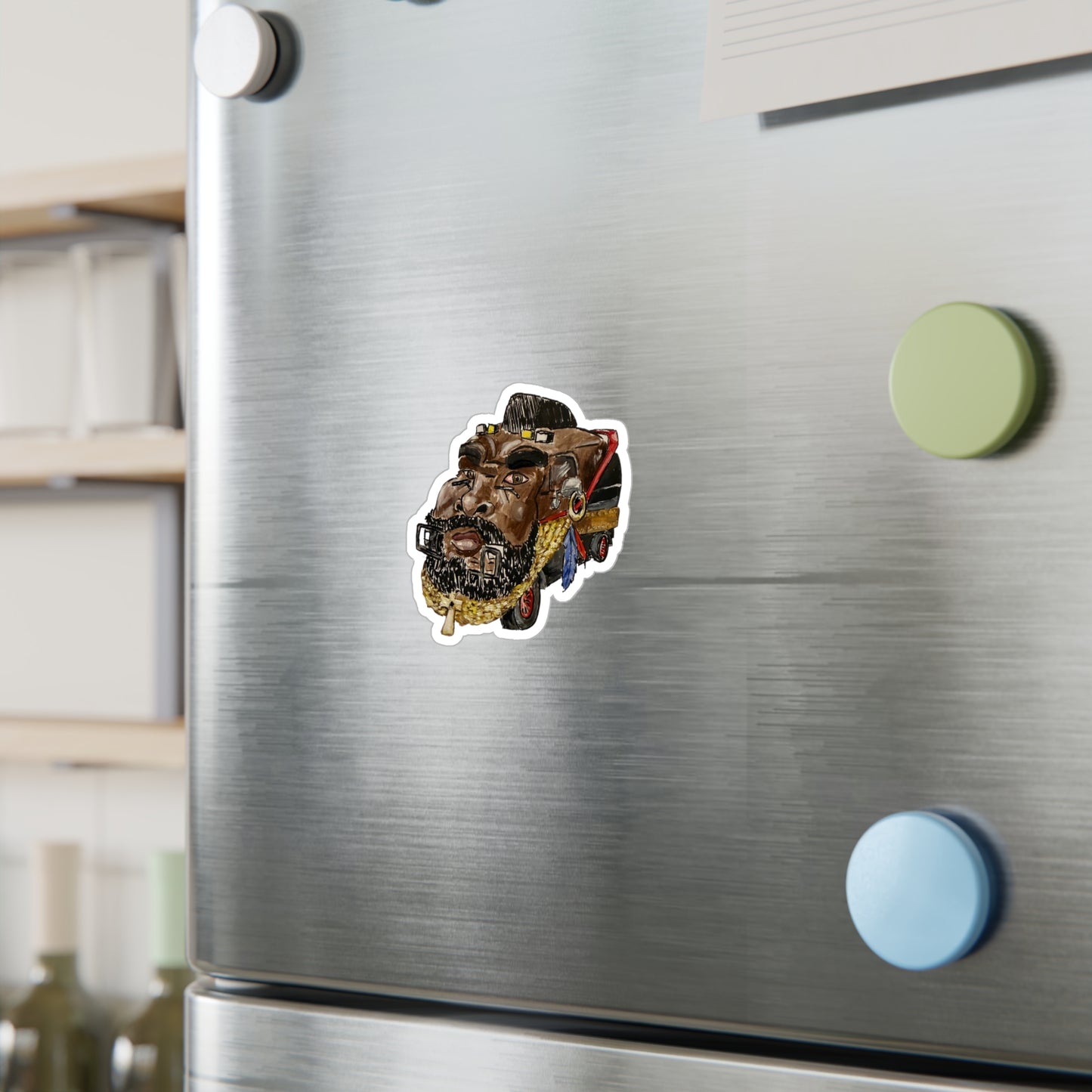 Ain't Gettin' In No Plane Now Jump Inside Me Kiss-Cut Vinyl Sticker