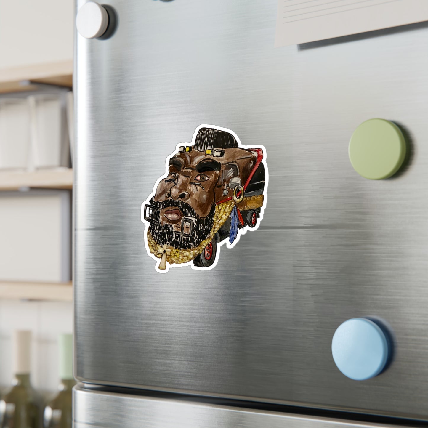 Ain't Gettin' In No Plane Now Jump Inside Me Kiss-Cut Vinyl Sticker