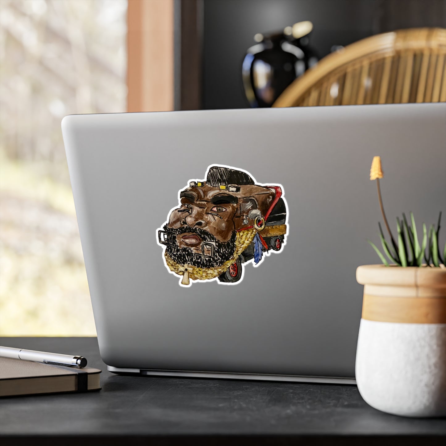 Ain't Gettin' In No Plane Now Jump Inside Me Kiss-Cut Vinyl Sticker