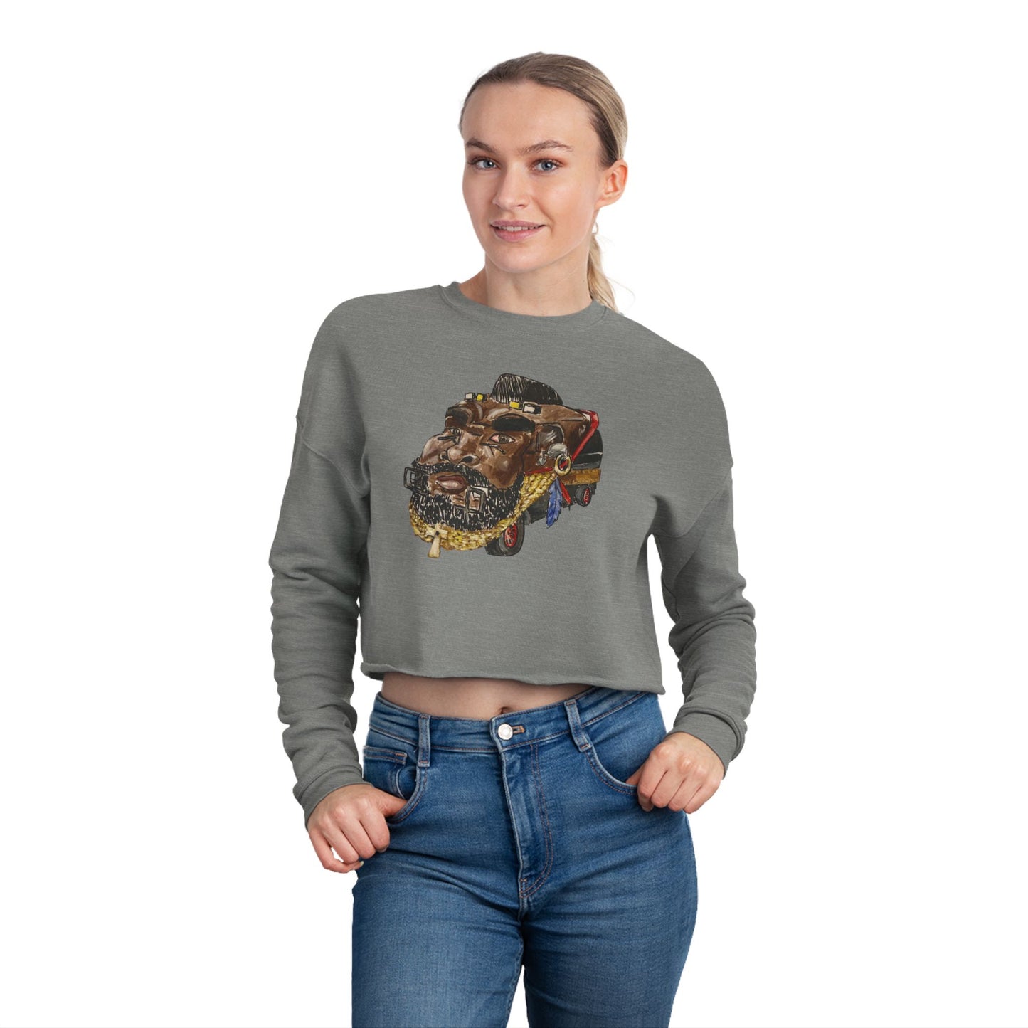 Cropped Sweatshirt — AIN'T GETTIN' IN NO PLANE NOW HOP INSIDE ME