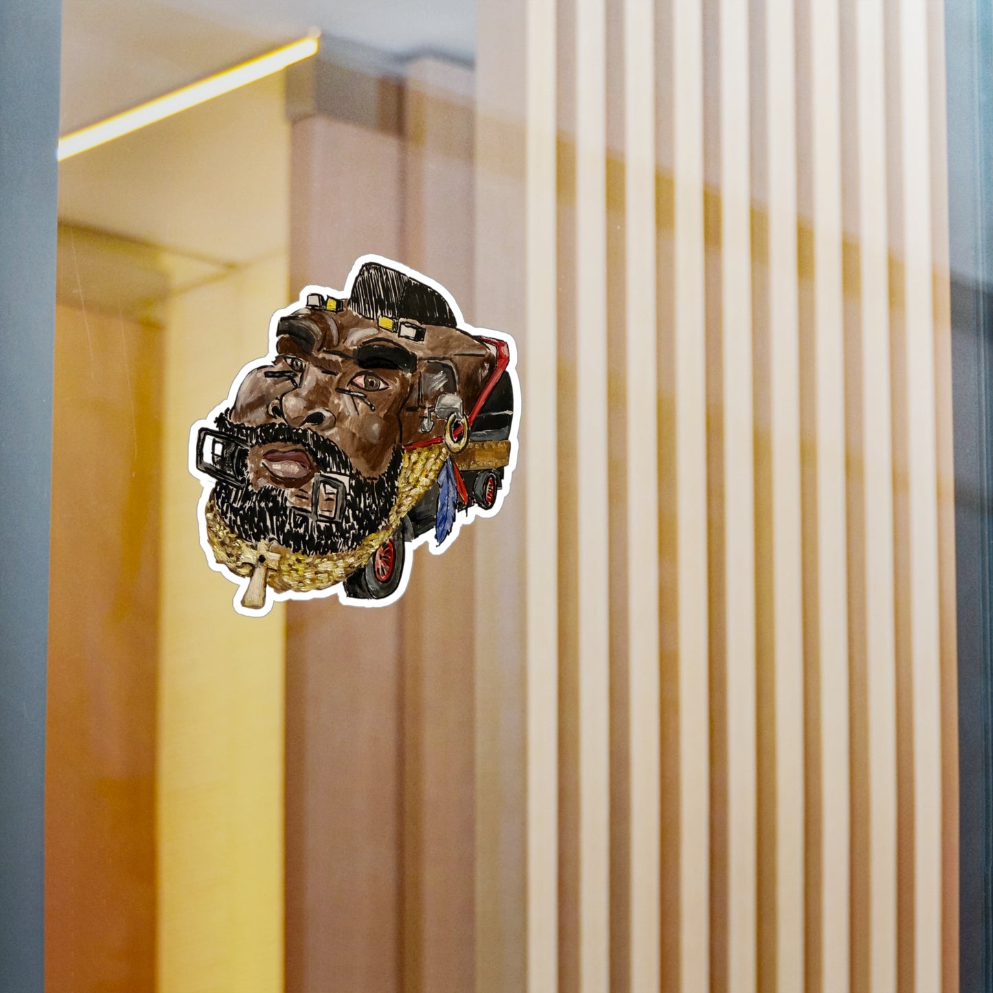 Ain't Gettin' In No Plane Now Jump Inside Me Kiss-Cut Vinyl Sticker